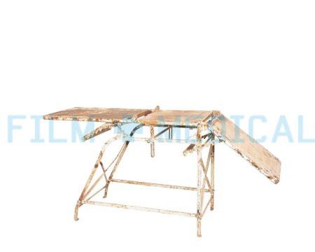 Examination Table Metal Worn Finish